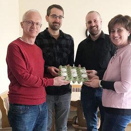 Ostereier-Verteilaktion